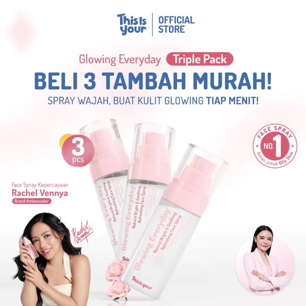 Triple Pack Face Spray Glowing Everyday